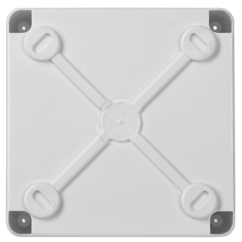 Коробка распаячная КМ для открытой проводки безгалогенная (HF) 100х100х45мм IP44 6 вводов белая IEK