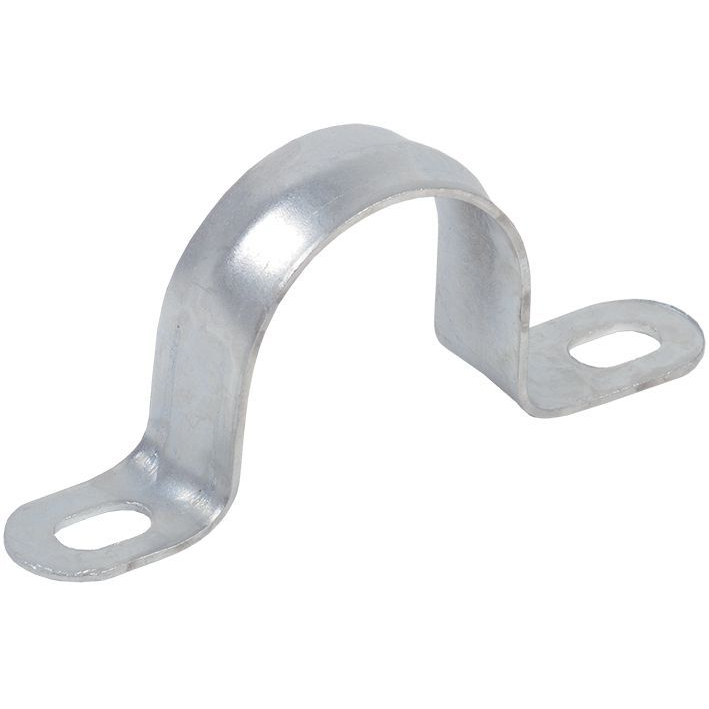 ELASTA Скоба металлическая двухлапковая d=48-50мм с крепежным отверстием 8х6 IEK