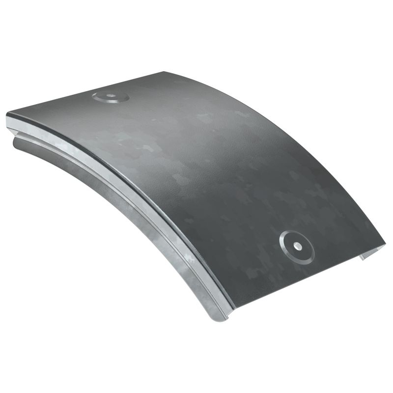 Крышка поворота плавного 45град вертикального внешнего (тип В20) ESCA 80мм HDZ IEK