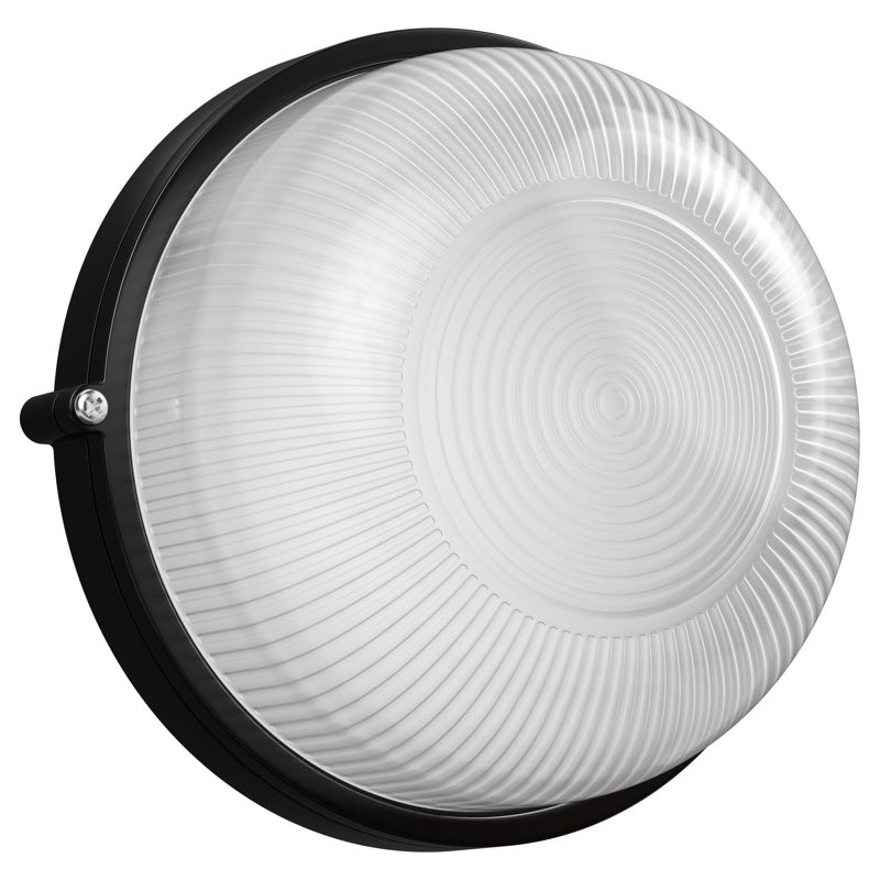 Светильник НПП1301 круг 60Вт IP54 черный IEK