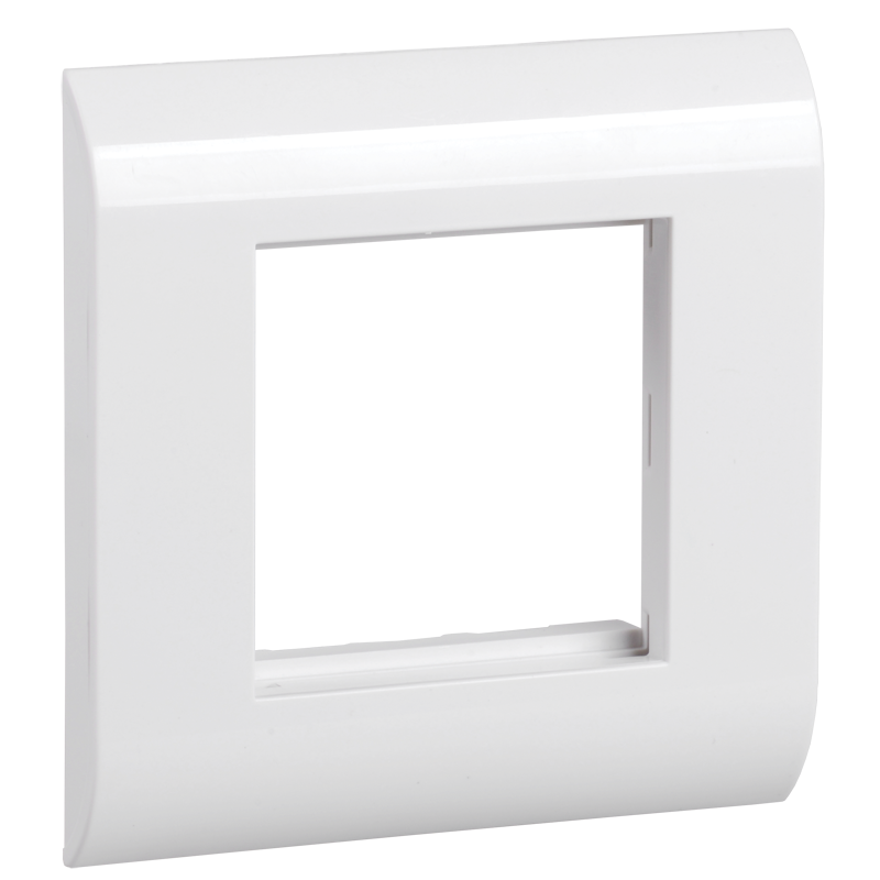 ITK Лицевая рамка с суппортом для модулей типа Mosaic 80х80мм белая