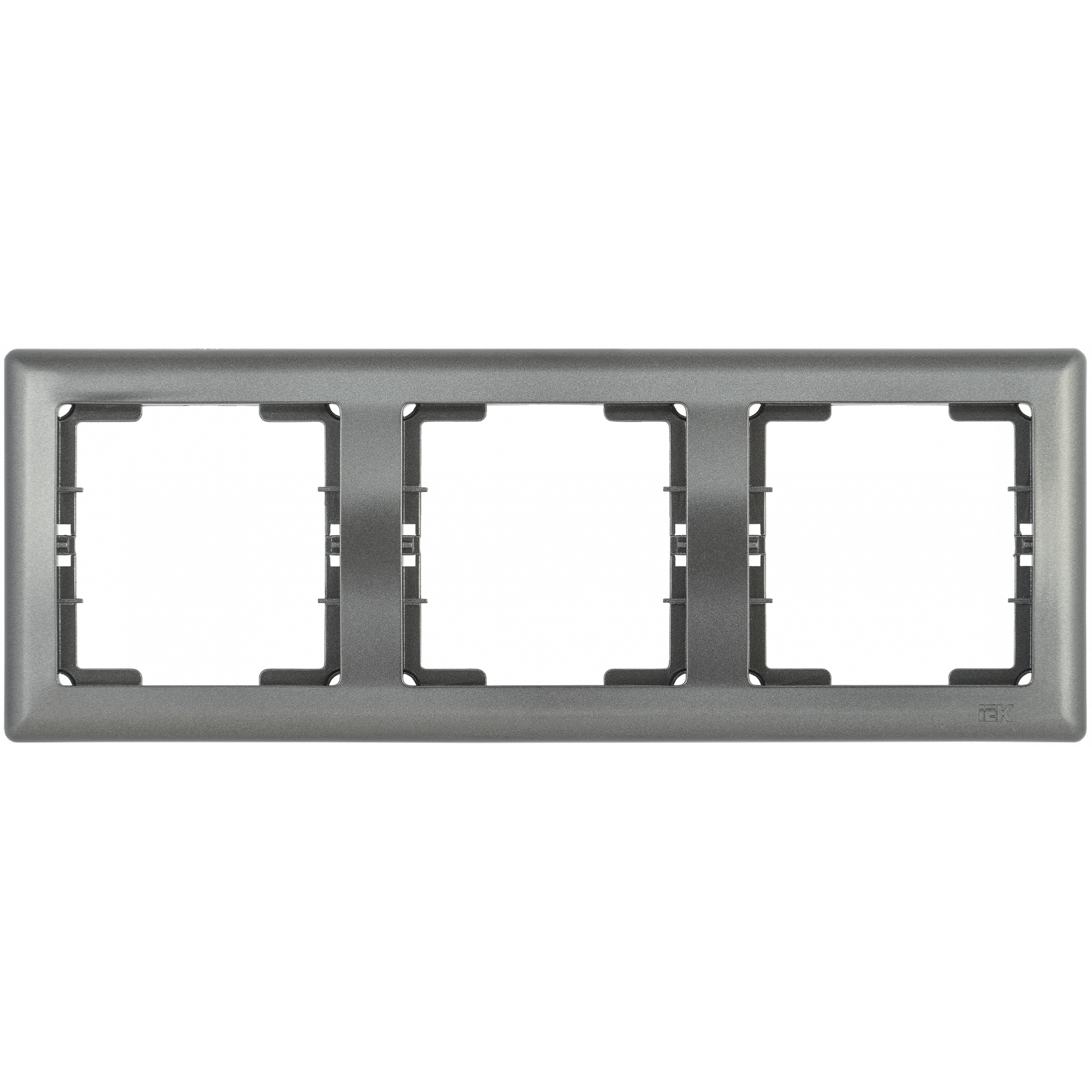 РГ-3-БА Рамка 3 мест. гориз. BOLERO антрацит IEK
