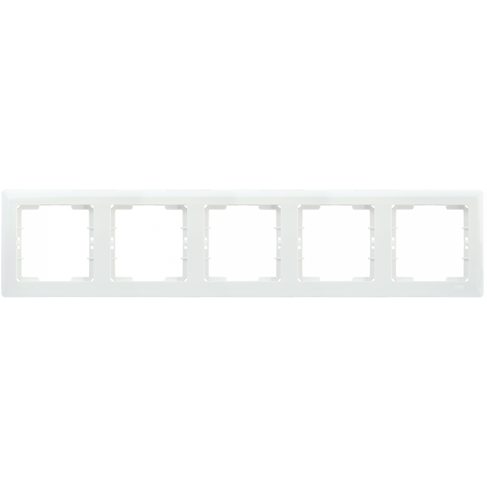 РГ-5-ББ Рамка 5 мест горизонтальная BOLERO белый IEK