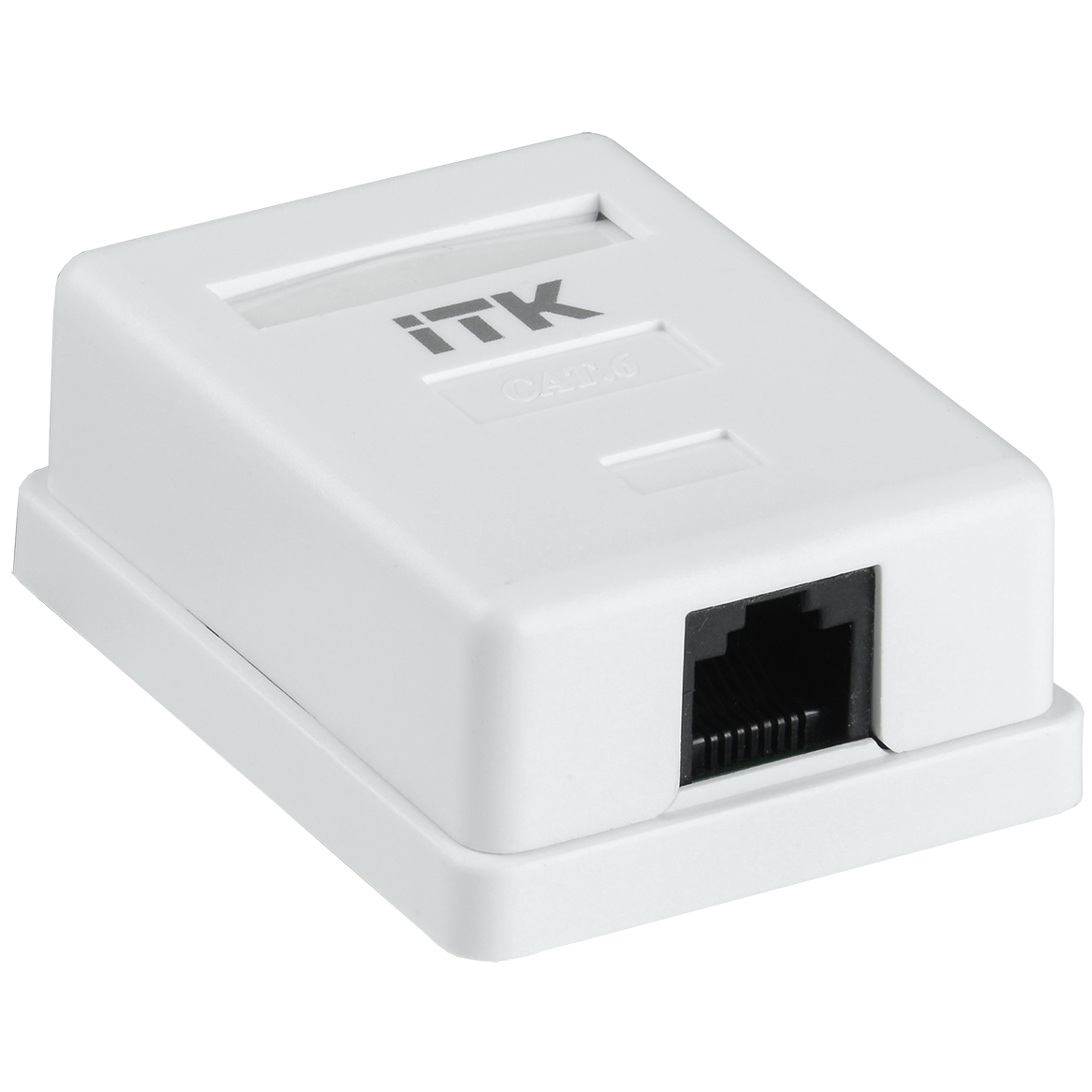 ITK Настенная инф. розетка RJ45 кат. 6 UTP 1-порт