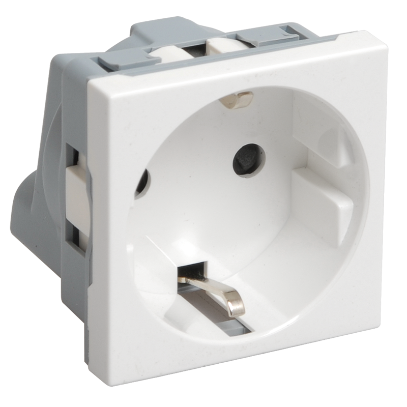 РКС-20-30-П Розетка с з/к 2к (на 2 модуля) ПРАЙМЕР белая IEK