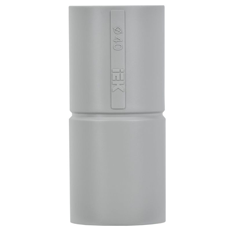 ELASTA Муфта труба-труба GI40G серая IEK