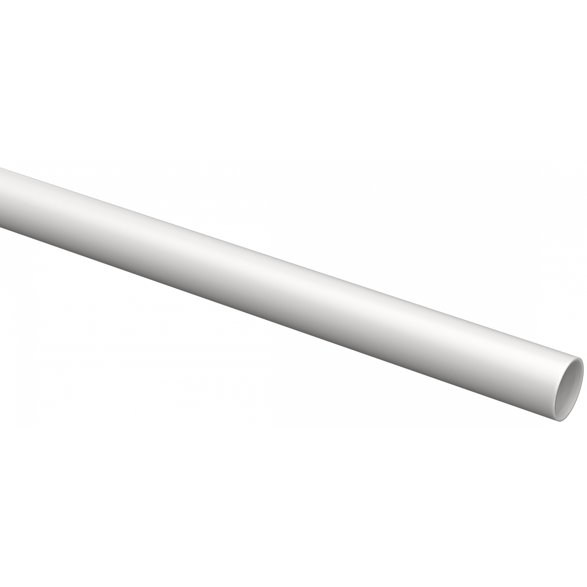 Труба гладкая жесткая ПВХ d50 ИЭК белая (15м),3м