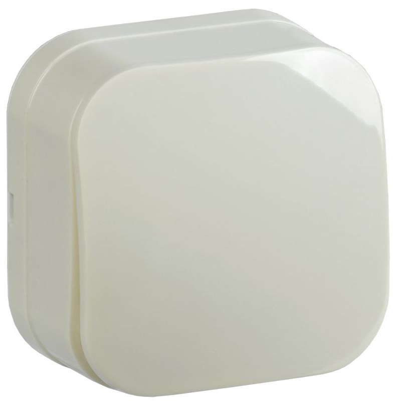 GLORY Выключатель 1-клавишный для открытой установки ВС20-1-0-ХК кремовый IEK