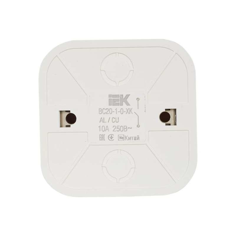 GLORY Выключатель 1-клавишный для открытой установки ВС20-1-0-ХК кремовый IEK