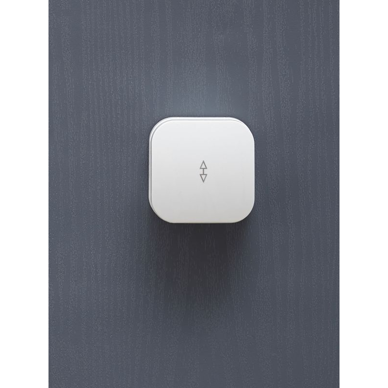 GLORY Выключатель 1-клавишный для открытой установки проходной 10А ВСп10-1-0-ХБ белый IEK