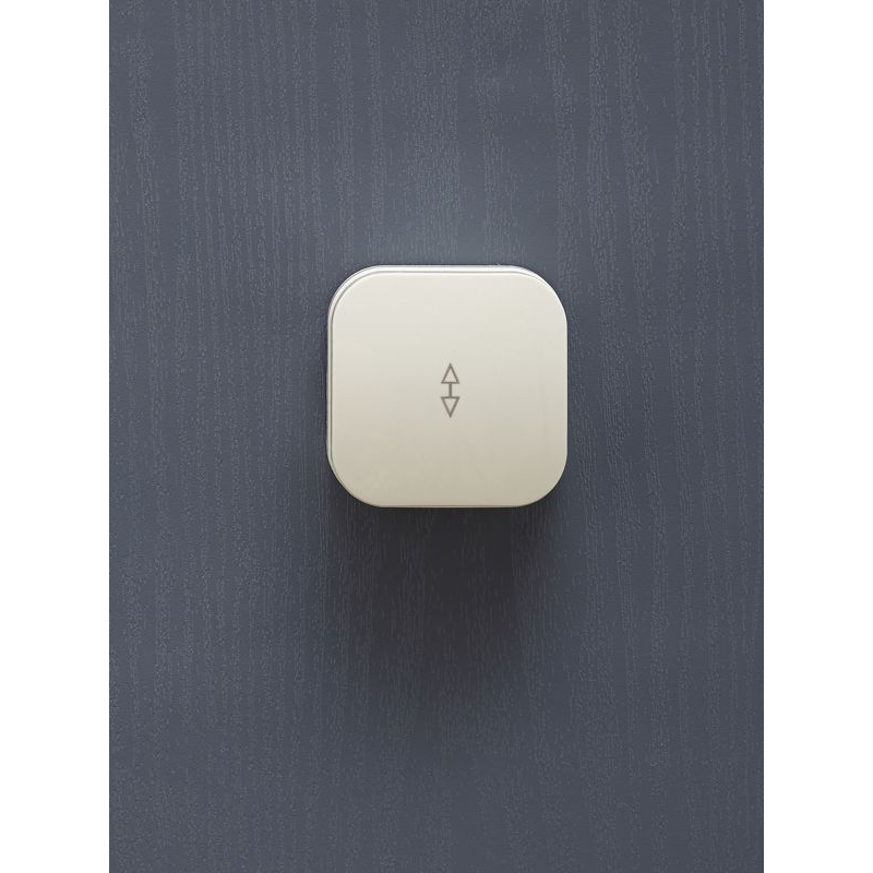 GLORY Выключатель 1-клавишный для открытой установки проходной 10А ВСп10-1-0-ХК кремовый IEK