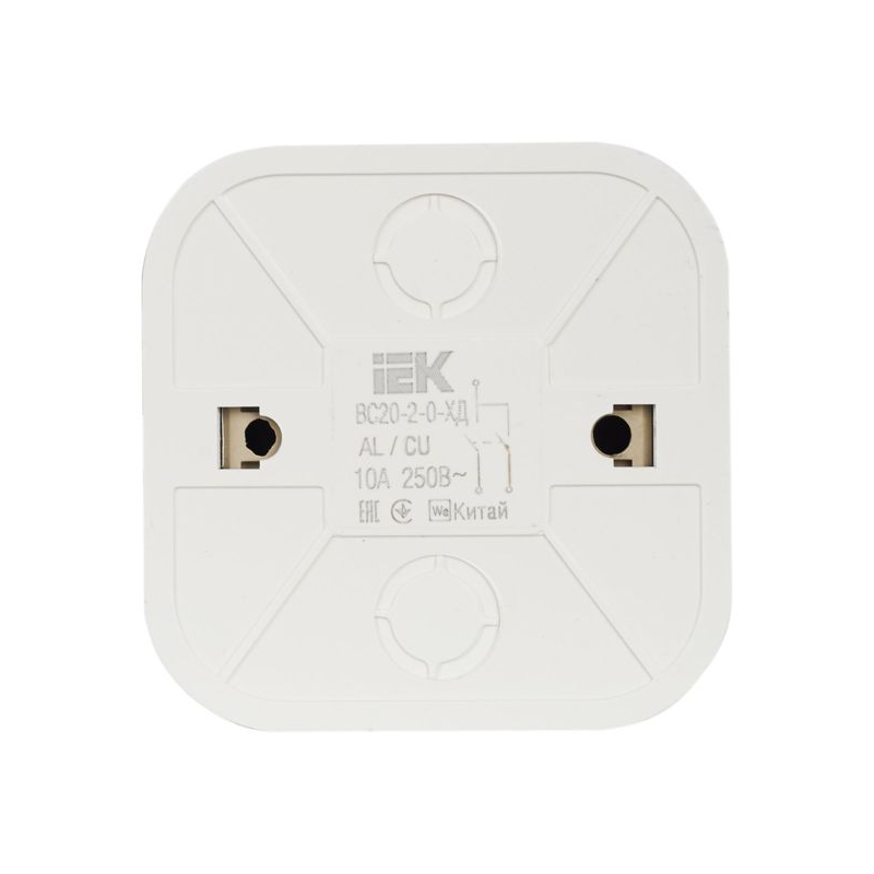 GLORY Выключатель 2-клавишный для открытой установки 10А ВС20-2-0-ХД дуб IEK