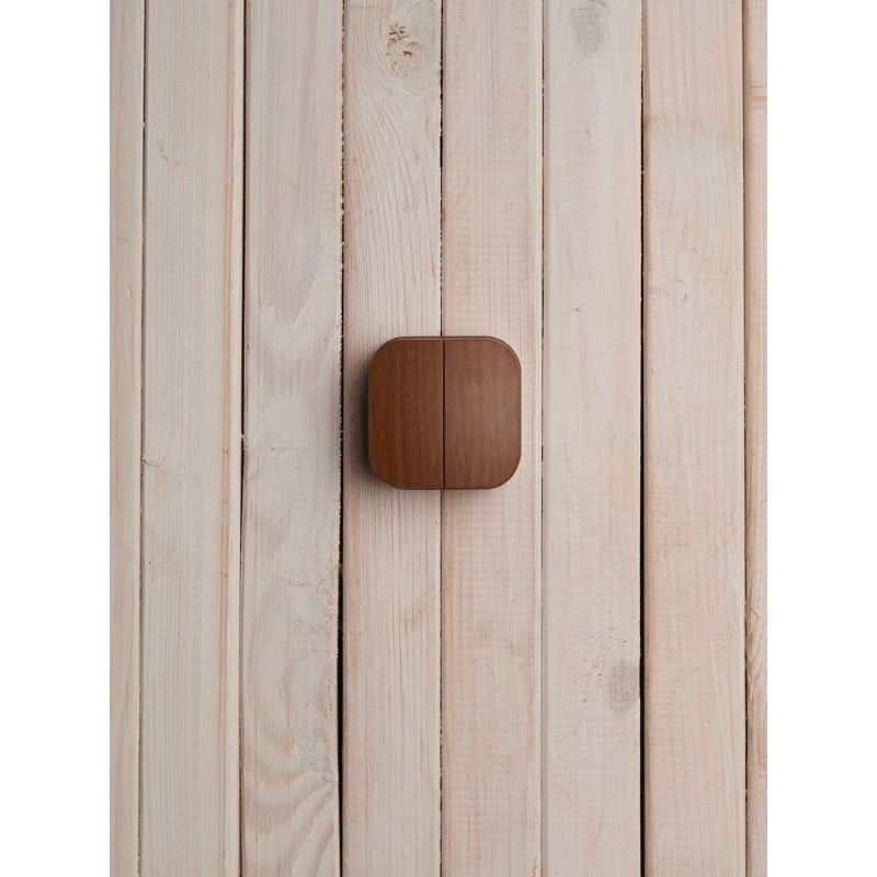 GLORY Выключатель 2-клавишный для открытой установки 10А ВС20-2-0-ХД дуб IEK