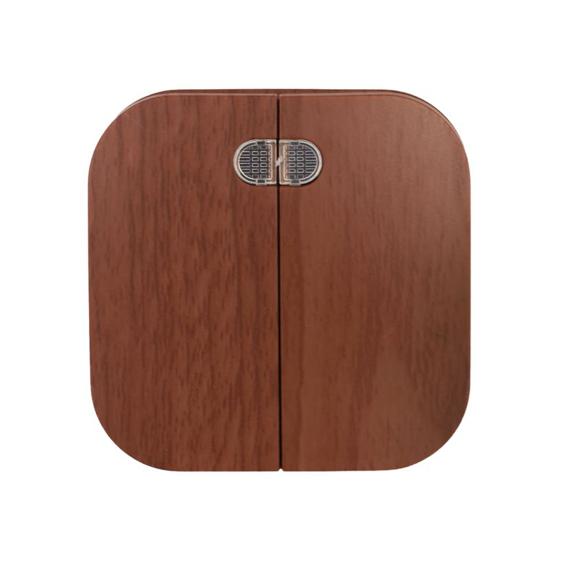 GLORY Выключатель 2-клавишный для открытой установки с индикацией 10А ВС20-2-1-ХД дуб IEK