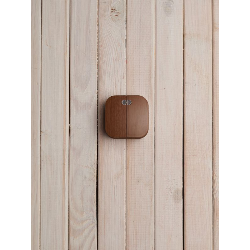 GLORY Выключатель 2-клавишный для открытой установки с индикацией 10А ВС20-2-1-ХД дуб IEK