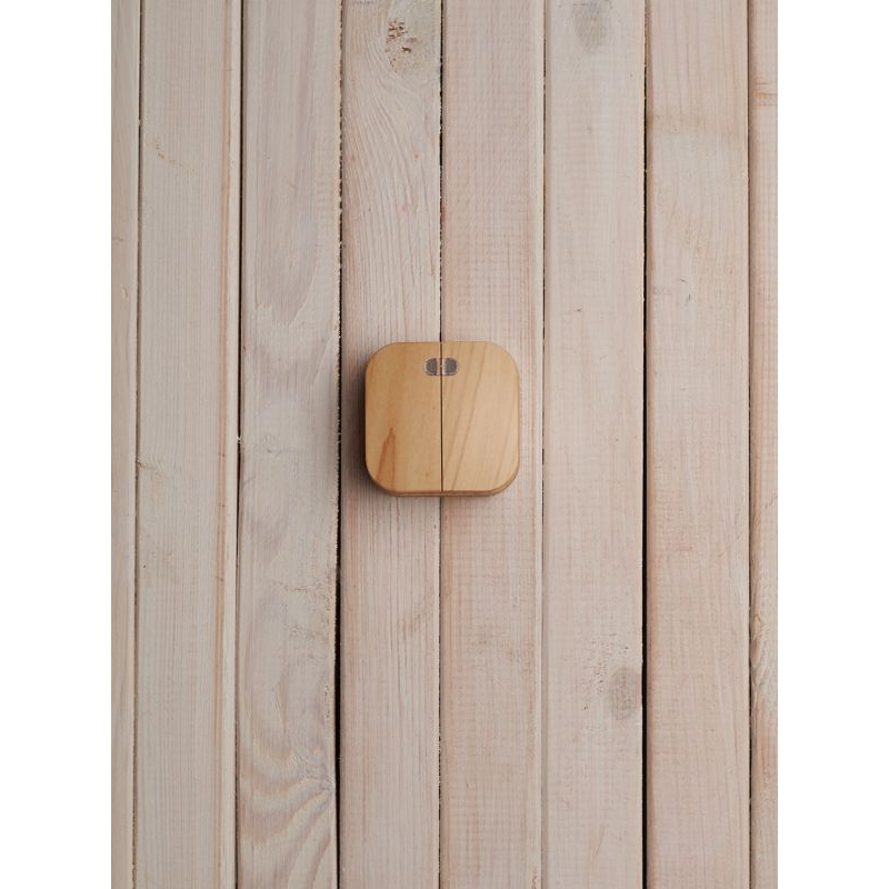 GLORY Выключатель 2-клавишный для открытой установки с индикацией 10А ВС20-2-1-ХС сосна IEK