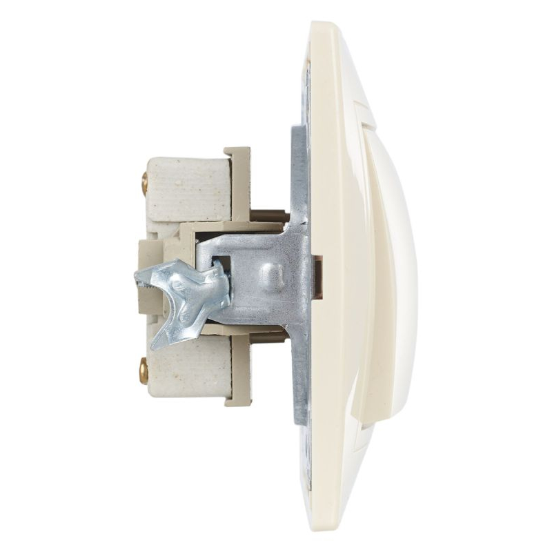 KVARTA Выключатель 2-клавишный 10А кер. ВС10-2-0-Км кремовый GENERICA