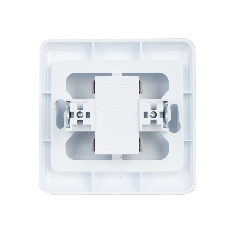 VEGA Выключатель 1-клавишный проходной 10А ВСп10-1-0-ВБ белый GENERICA