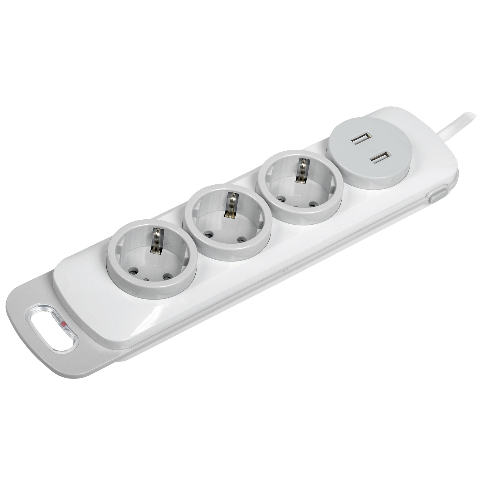 Удлинитель У03В 3 места 2P+PE/1,5м 3х1мм2 16А/250В USBх2 MODERN IEK