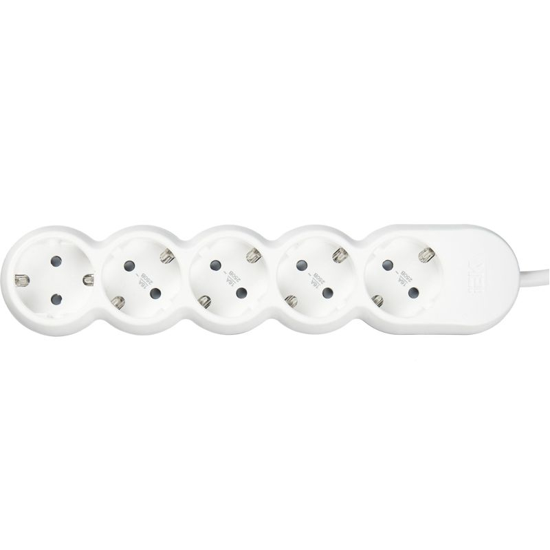 Удлинитель У05 5 мест с заземлением 3м 3х1,5мм2 16А/250В UNO IEK