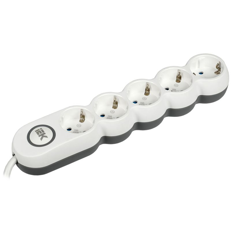 Удлинитель У05В 5 мест с заземлением 3м 3х1,5мм2 16А/250В UNO IEK