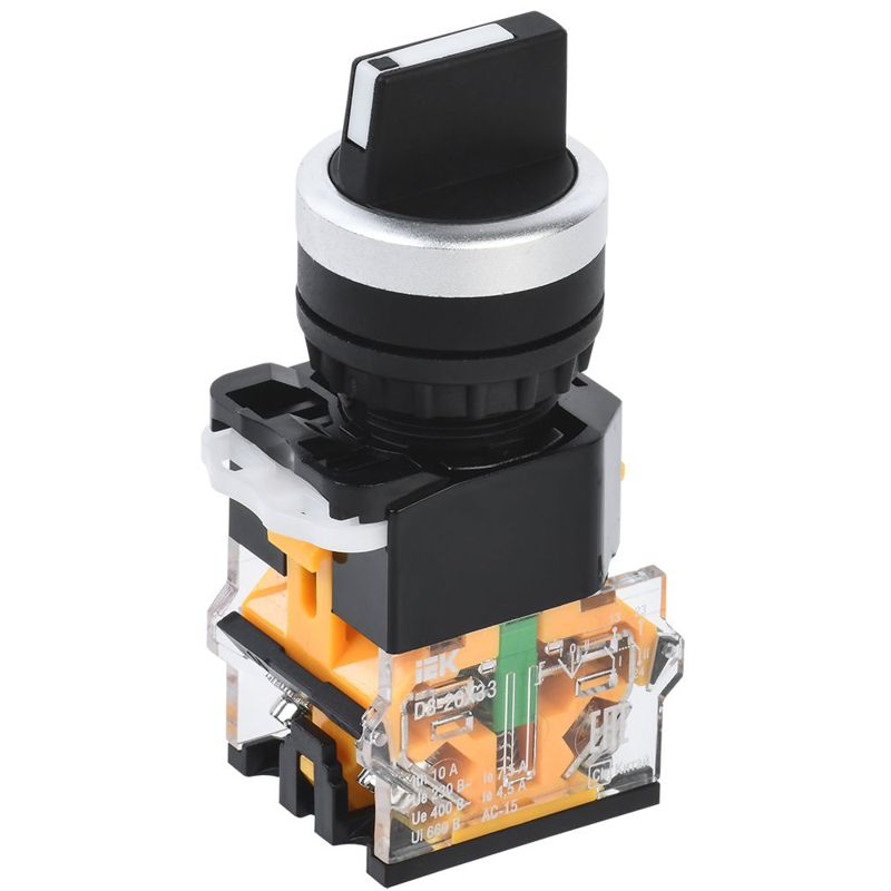 Переключатель D8-20X33 на 3 положения 2NO черный IEK