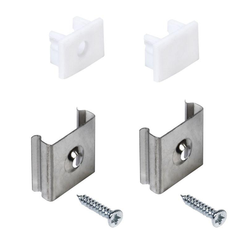 Набор для монтажа накладного прямоугольного профиля для светодиодной ленты 1712 IEK