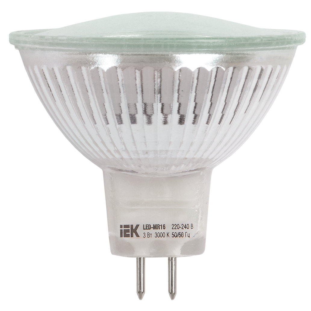 Лампа светодиодная MR16 софит 5Вт 330Лм 230В 3000К GU5.3 IEK-eco