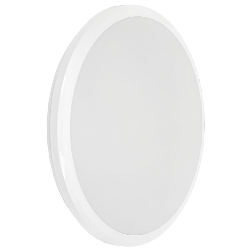 Светильник светодиодный ДПБ 3005 24Вт IP54 4000K круг белый IEK