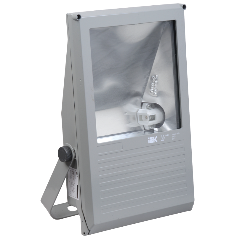 Прожектор металлогалогенный ГО01-70-02 асимметричный 70Вт Rx7s IP65 серый IEK Прожектор металлогалогенный ГО01-70-02 асимметричный 70Вт Rx7s IP65 серый IEK
