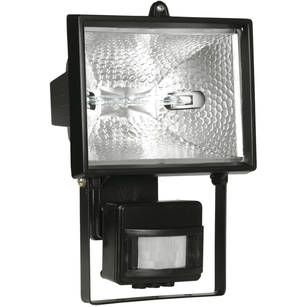 Прожектор галогенный ИО500Д (детектор) IP54 черный IEK