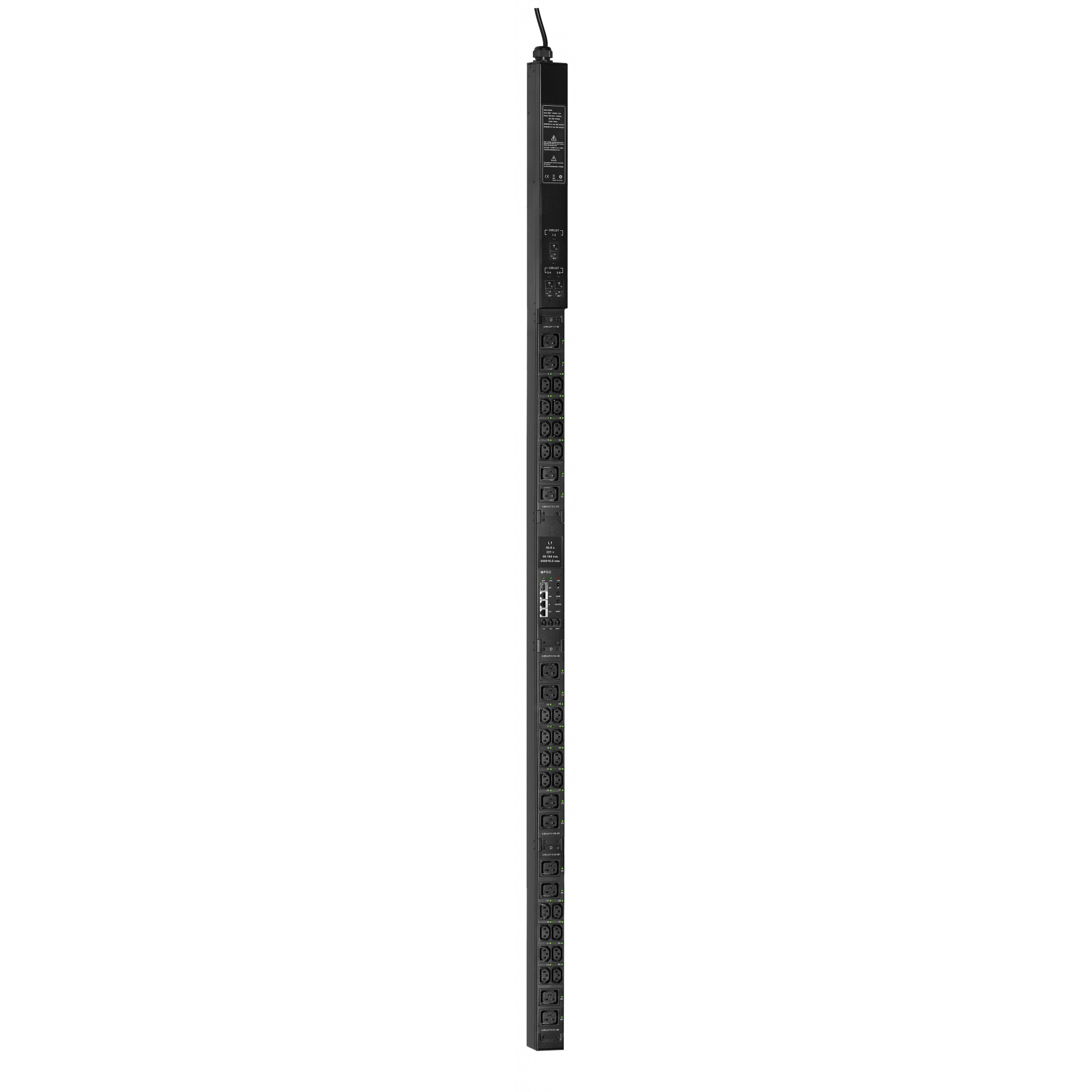 ITK CONTROL PDU мон. и упр. 3Ф 32А 24С13 12С19 каб. IEC60309