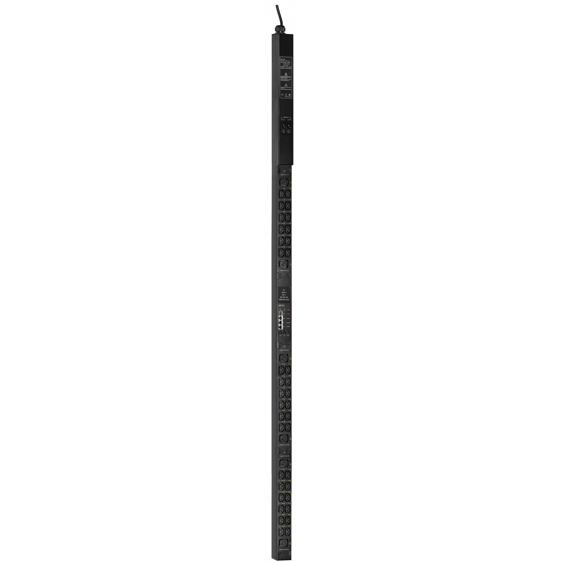 ITK CONTROL PDU мон. и упр. 1Ф 32А 36С13 6С19 каб. IEC60309