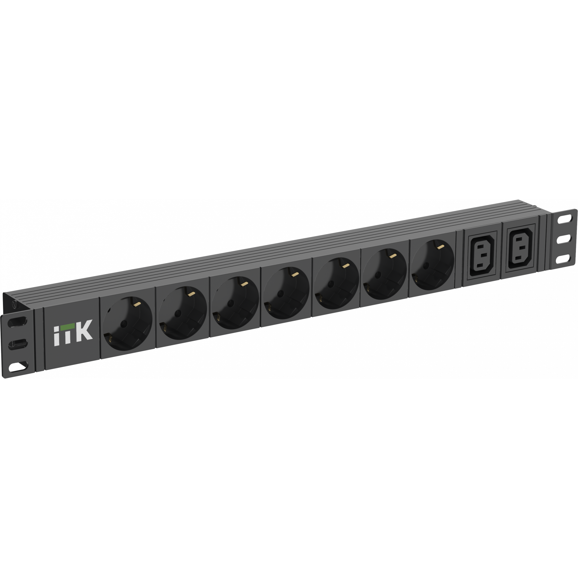 ITK PDU 7 розеток нем. ст. + 2 С13 1U каб. 2м C14