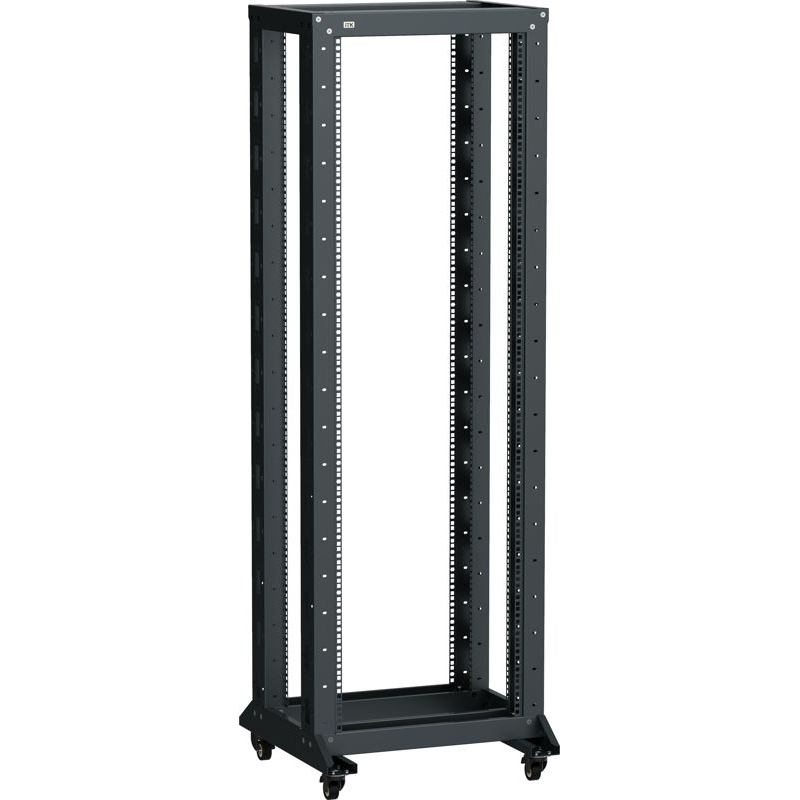 ITK LINEA F Стойка двухрамная на роликах 42U 600х600мм черная