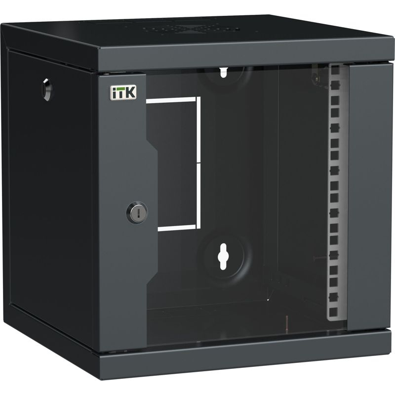ITK LINEA WS Шкаф 10 6U 320х310мм дверь обзорная со стеклом черный