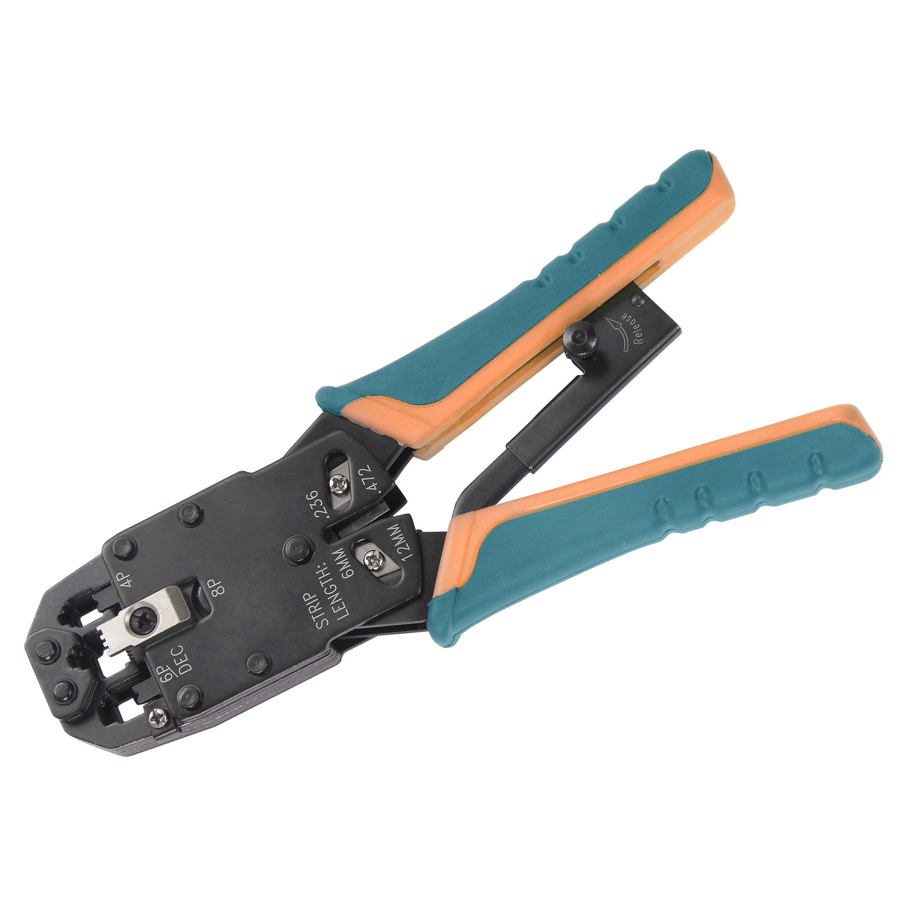 ITK Инструмент обжимной для RJ50/RJ45/RJ12/RJ11 синий