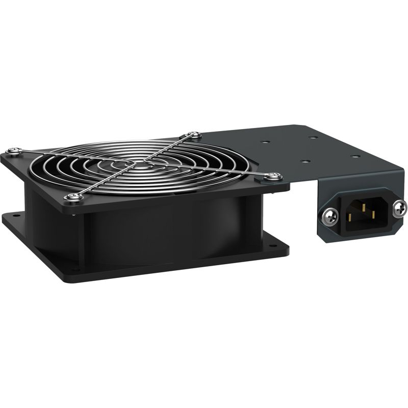 ITK Панель вентиляторная 1 модуль без кабеля питания разъем С14 черная