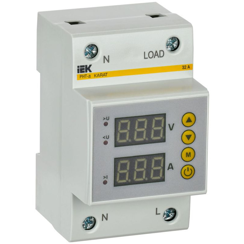 Реле напряжения и тока РНТ-д однофазное 54мм 32А IEK
