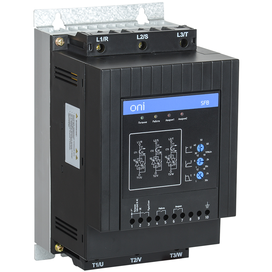 Устройство плавного пуска SFB 3Ф 500В 18кВт 30A Uупр 24В Modbus с выкл. ONI