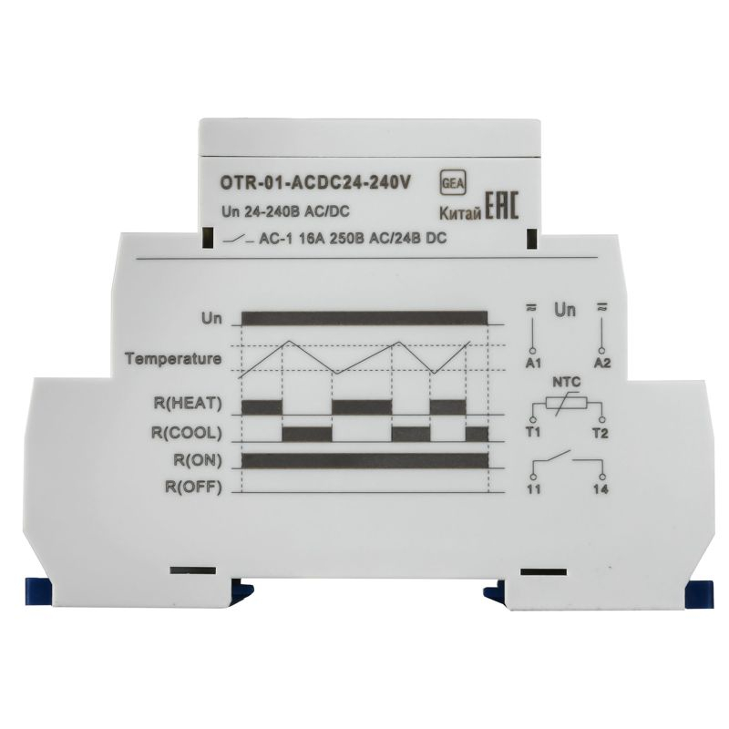 Реле температурное OTR-01 1 контакт 24-240В AC/DC ONI