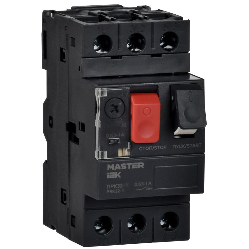 Пускатель ПРК32-1 In=1A Ir=0,63-1A Ue 660В IEK