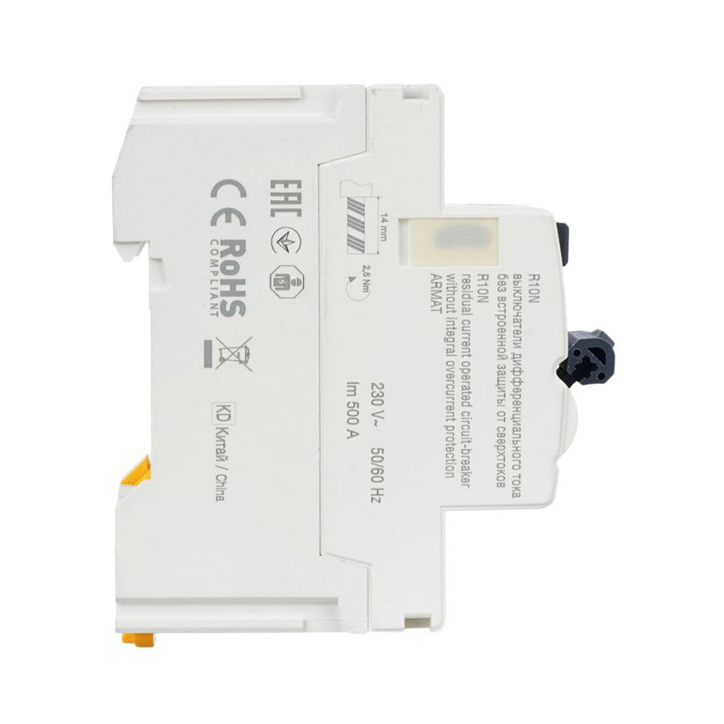 ARMAT Выключатель дифференциального тока R10N 2P 25А 30мА тип A IEK