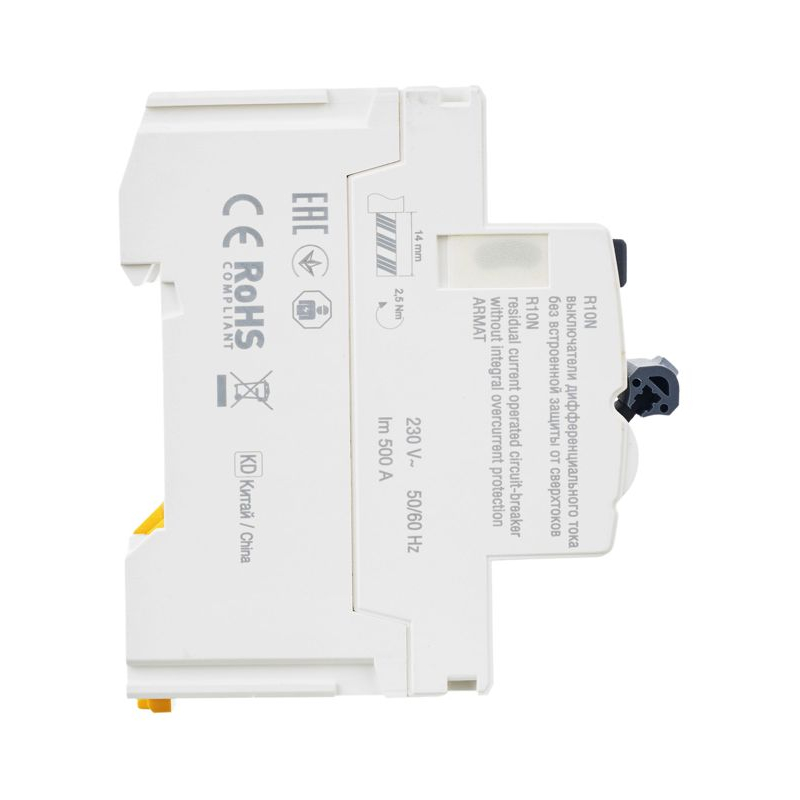 ARMAT Выключатель дифференциального тока R10N 2P 40А 30мА тип AC IEK