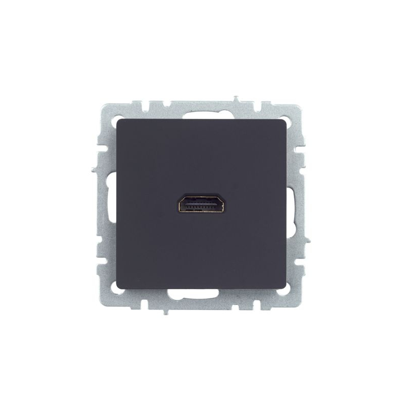 BRITE Розетка HDMI РHDMI-0-БрГ графит IEK
