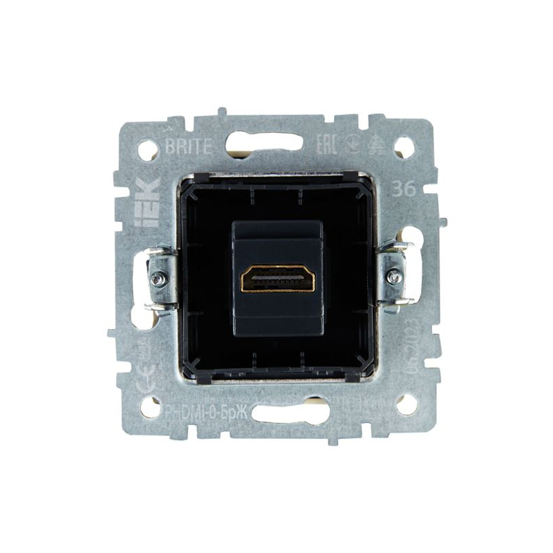BRITE Розетка HDMI РHDMI-0-БрЖ жемчуг IEK