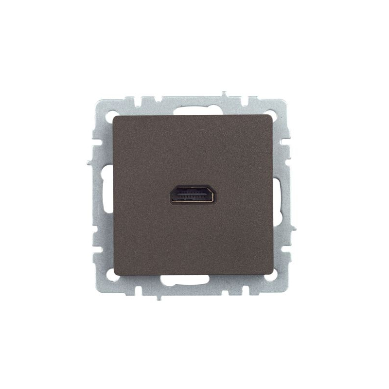 BRITE Розетка HDMI РHDMI-0-БрТБ темная бронза IEK