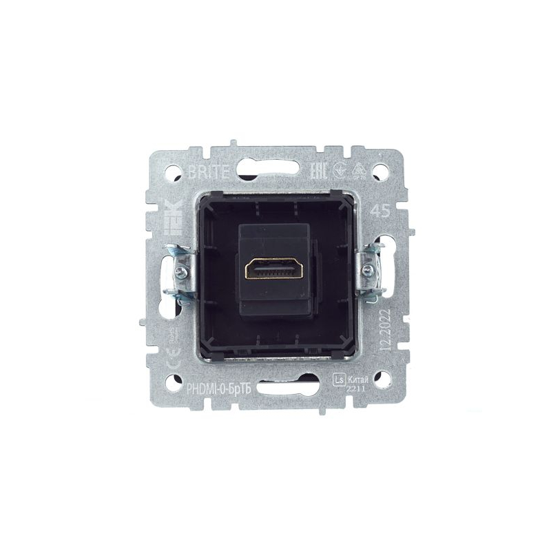 BRITE Розетка HDMI РHDMI-0-БрТБ темная бронза IEK