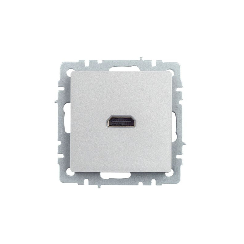 BRITE Розетка HDMI РHDMI-0-БрА алюминий IEK