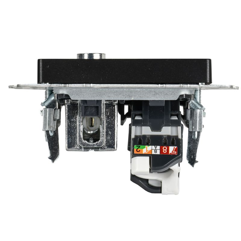 BRITE Розетка двойная TV+RJ45 кат.5E РТВ/РК12-БрЧ черный IEK